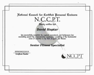 A certificate of recognition for an instructor.